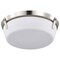 Nuvo Rowen 3-Light Flush Mount Brushed Nickel Etched White Glass 60/7760 - alternate 4